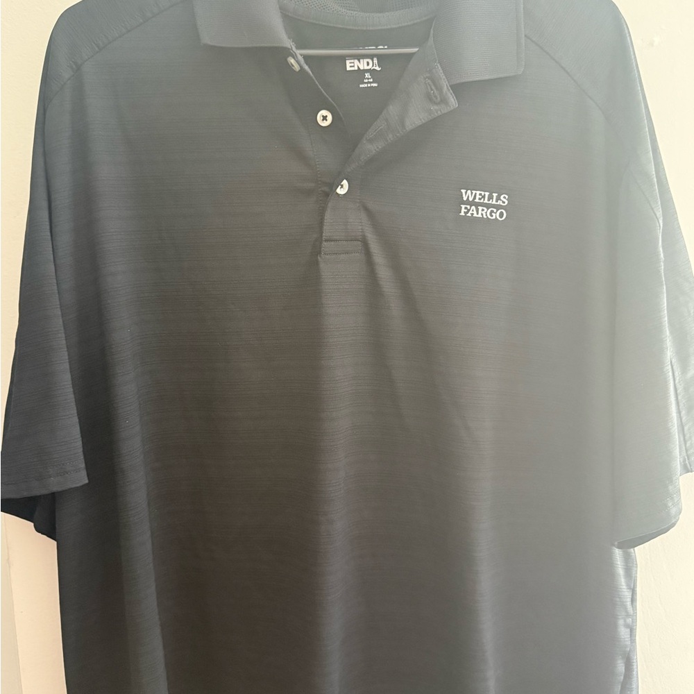 Lands' End Black Polo Shirt